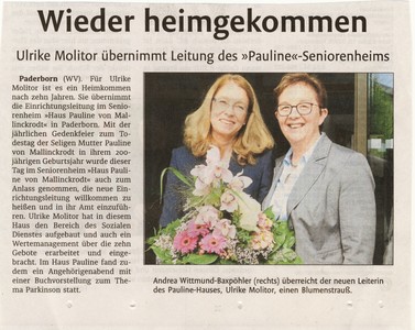 Neue Leiterin: Ulrike Molitor